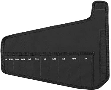 TEKTON 11-Werkzeug-Ringmaulschlüssel-Tasche (1/4-3/4 Zoll) | OTP21102 | Hergestellt in den USA | 0,6 - 1,9 cm.