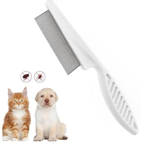 Flea Comb for Dogs Cats, Dog Hair Comb Grooming Tool