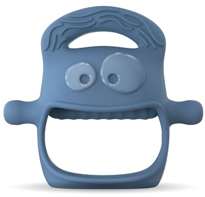 MOCHi Beißring Baby - BPA-freies Lebensmittel-Silikon mit PREMIUM Qualität, für 0-12 Monate Baby - Förderndes Design für Babys Zahnwachstum und Motorik-Baby Teether with Crown