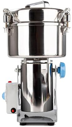 MhWrughts Mulino per Semi di Lino 220V, frantoio per Chicchi di caffè, macina per Erbe aromatiche 30s ad Alta velocità, macinazione Ultra fine per condimenti di Erbe aromatiche e Altro Ancora,2500g