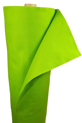 EraGreen Premium Bastelfilz 1,5m Br. - 3mm Filz zum Basteln - Dekostoff Filzstoff Filzrolle hellgrün (Meterware)
