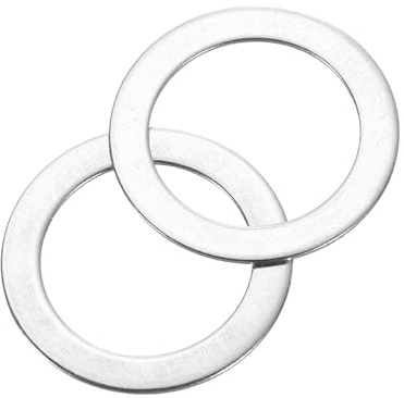 QUARKZMAN Rondelles Metal M14, 60 Pièces 14mm ID x 20mm OD x 0.1mm Épaisseur Rondelles Plates en Acier Inoxydable 304, Bagues de Montage pour Vis, Boulons, Accessoires, Charnières de Porte