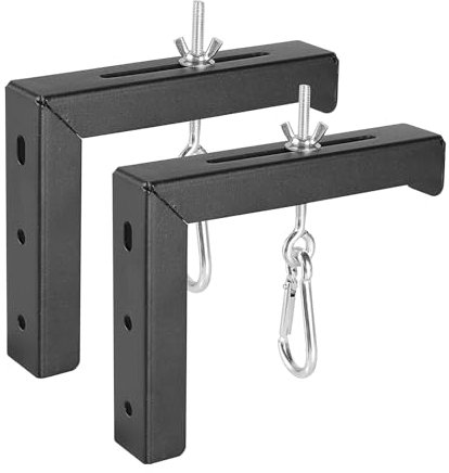 NONGYU Soportes de montaje en pared para pantalla de proyector, extensión ajustable de 6 pulgadas con gancho para montaje en techo/pared, carga de 80 libras