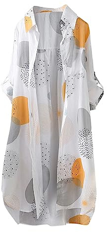 Kimono Plage Femme Sortie De Robe Chemise Longue Maillot Couvrant Vetement Tenue Été Cache-Maillots Sarongs e Pareo Tunique Gil Long Cover Up