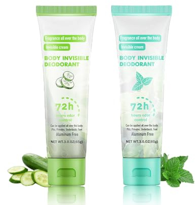 2 unidades de gel antitranspirante para sudoración fuerte, antitranspirante para cara, manos y pies, crema desodorante corporal anti sudor 72 horas, protección contra la sudoración intensa y el olor