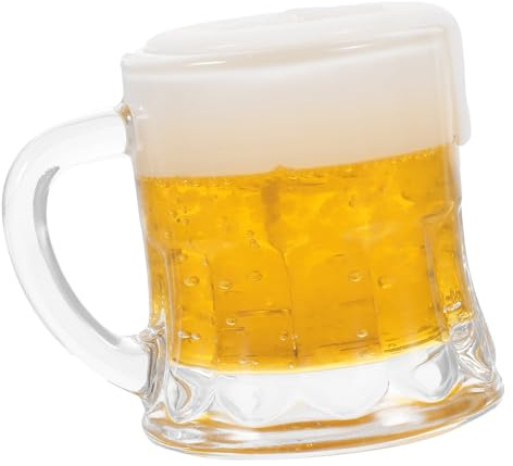 LOLIPPYY Mini Vaso de Cerveza Decorativo Cera para Fiestas y Copa Pequeña para Cumpleaños y Celebraciones Adorno Original para Bares