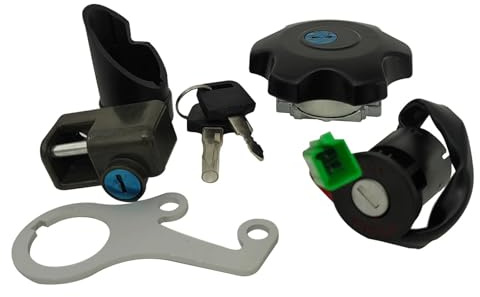 Blocco Dell'accensione Per Suzuki Per DRZ400 Per DRZ400S Moto Interruttore A Chiave Di Accensione Tappo Gas Carburante Casco Serratura Set Di Chiavi 37101-29811