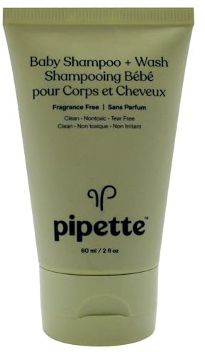 Baby Shampoo Plus Wash by Pipette for Kids - 1.69 oz Shampoo