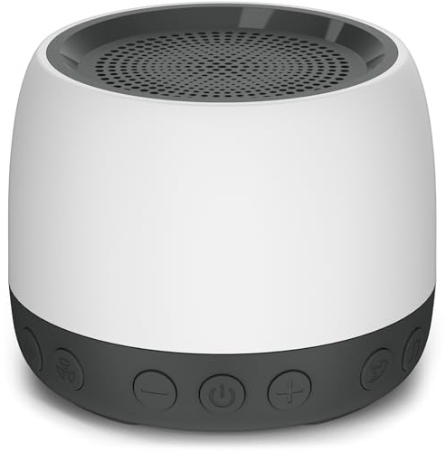 Tosuny Machine à Bruit Blanc, Haut-parleur 13 Sons avec Fonction Mémoire, Minuterie, Volume Réglable, pour bébé Adulte, Sommeil, Voyage, alimenté par USB