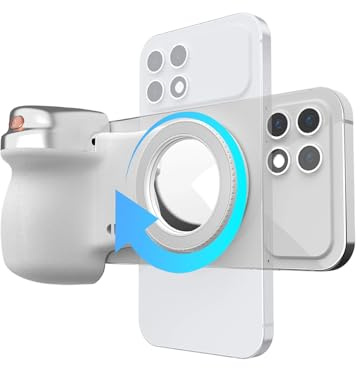 Impugnatura Per Fotocamera Del Telefono - Fotocamera Con Otturatore Wireless Per Telefon Da 5,12 Pollici | Maniglia Per Selfie Girevole - Impugnatura Magnetica Per Telefono, Design Ergonomico Stabile