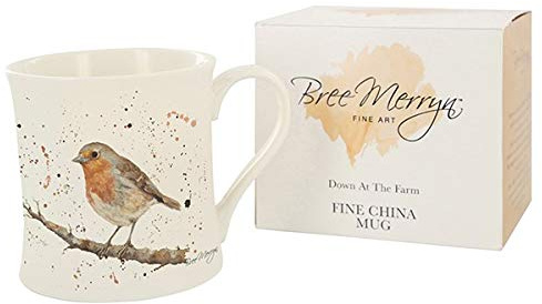 Bree Merryn Mug en porcelaine fine Ralph Robin Animal Collection 8,5 x 8 cm