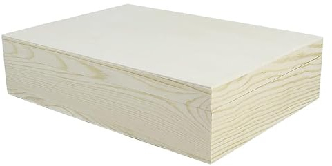 INNSPIRO Caja madera de pino macizo y chapa rectangular 29x21x7cm. (11)