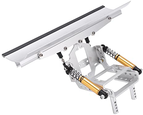 KOSDFOGE RC Aluminium Schneepflug Leichte und Tragbare 1/10 RC Crawler Metall Schneeschaufel für SCX10, TRX4, TRX6, 90046 Ferngesteuertes Auto Zubehör