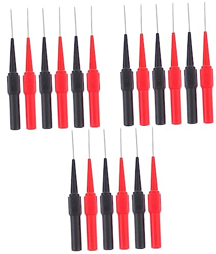 SOLUSTRE 18 Stk Multimeter-sonde Prüfsondenspitzen Backprobe-testkit Voltmeter Führt Prüfleitungsstift Auto-testsondenspitzen Auto Prüfsonde Hintere Sonde Feld Plastik Wagen Hintere Nadel