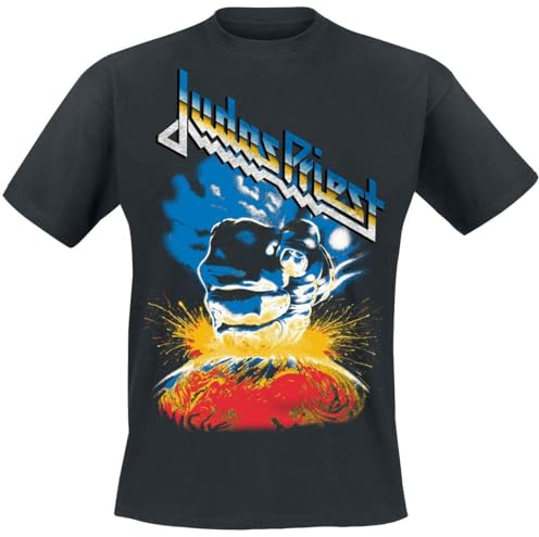 Judas Priest Vintage Ram It Down Tour Dates Homme T-Shirt Manches Courtes Noir L