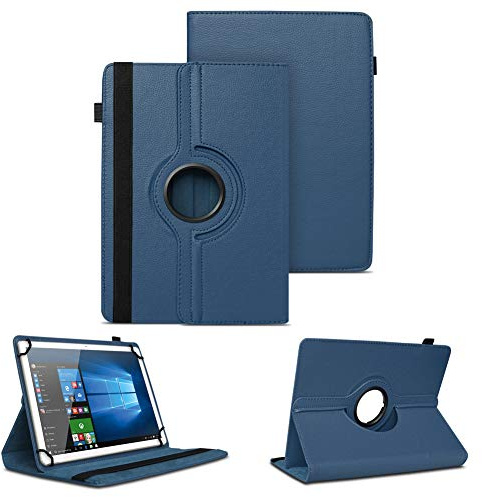 NAUC Tablet Schutzhülle kompatibel mit Telekom T Tablet / 2 Hülle 360 Grad Drehbar Tasche für Tablets ultradünne Kunstleder Tablethülle Standfunktion 360° Drehbar Tablet Case