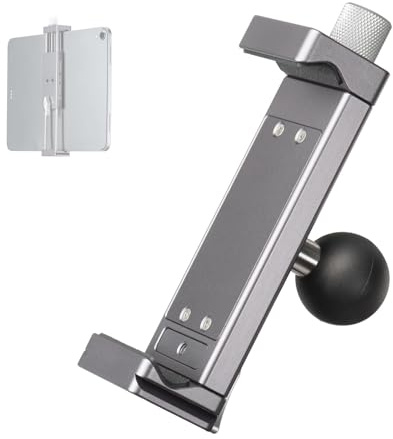 FANAUE PD-01ES Soporte Tablet Coche Compatible Con RAM Mount B, Rotación 360° Para Salpicadero, Para 5,5-12,9 iPad, Teléfonos y Tablets