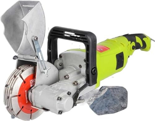 ZJGFCB Masonry Cutter Wall Cutter 4000 W, 7500 Rpm, Groove Depth/Groove Width Up to 33 Mm, Electric Wall Chaser Slotted Cutter Wall Slotting Machine + 5 Saw Blades