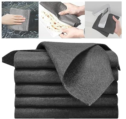 VFUX Streak Free Cleaning Rag, Thickened Magic Cleaning Cloth, Microfiber Streak Free Magic Cleaning Cloth Reusable All-Purpose Cleaning Rag Towels (10pcs,7.9 * 11.8inch)