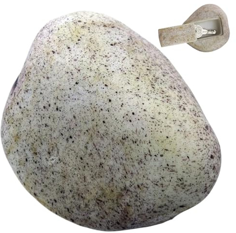 Esconder una llave de resina exterior de roca falsa llave de roca fuera de la simulación impermeable Key Key Hider Outter Outdoor para jardín, geocaching, patio con llave segura roca falsa de stylea