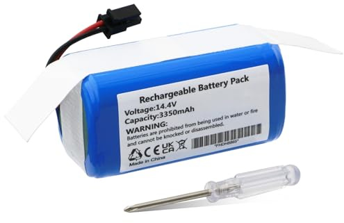 3350mAh Rechargable Aspirapolvere Batteria per Eufy RoboVac LR20 L35 Hybrid/L35 Hybrid+/LR30 Hybrid/LR30 Hybrid+ Robot Vacuum Cleaners PN: CMICR18650F9M-4S1P T2996011
