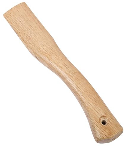 Pesoncarl Axe Handle,Axe For Chopping Wood, Wooden Short Ax Handle Replacement Hatchet Handle with Hanging Hole Smooth 14.6inch Curved Axe Handles