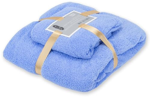 CasAloi Set Asciugamani Bagno da 2 Pezzi - Asciugamani Viso e Bidet Morbidi Assorbenti e Delicati Sulla Pelle