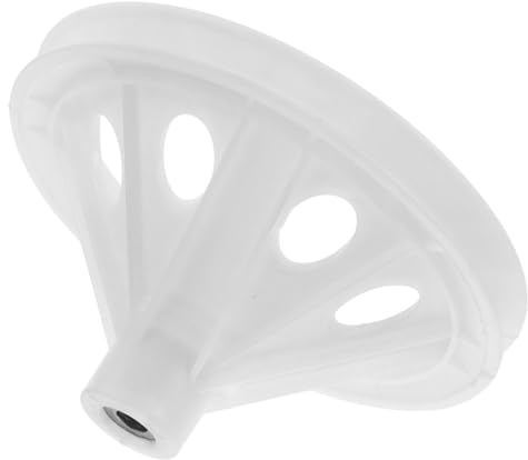 NUOBESTY Polea de Repuesto para Lavadora Semiautomática, Reductor de Motor, Plástico Blanco, Orificio Cuadrado, Compatible Doble | Diseño de Doble , Orificio Cuadrado y Eje, Repuesto para Motor de Lavadora