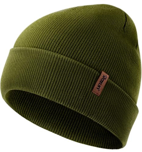 ROXUN Beanie for Men Women Winter Hat Warm Windproof Skull Stocking Cap | classic cuffed beanie, soft, stretch-knit fit, suits daily wear, hiking, skiing, cycling, outdoor sports, jogging