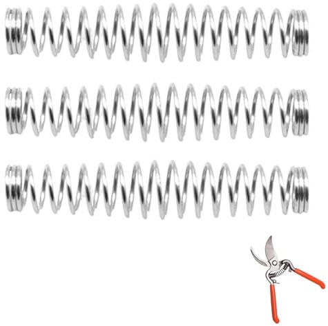 Pack of 3 Replacement Pruner Springs – Durable Repair Springs for Garden Secateurs & Hand Pruners, Easy to Install