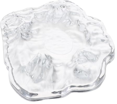 LOLIPPYY Cenicero de Vidrio Transparente para Cigarros Resistente al Viento Portátil y Decorativo para Balcón Oficina y Exteriores Diseño Vintage para Mesa y Hogar