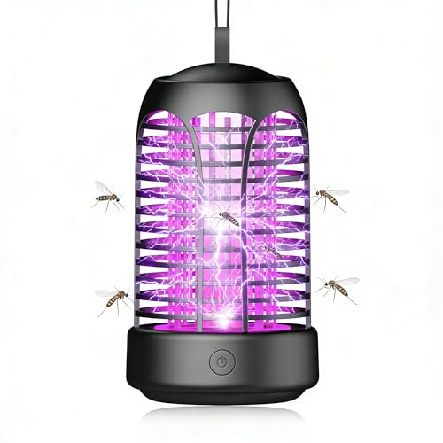 Lampe Anti Moustique, Lampe Anti Mouche Tueur d'Insectes Électrique Étanche Anti Insectes Répulsif Efficace Portée 140m² pour Intérieur et Extérieur
