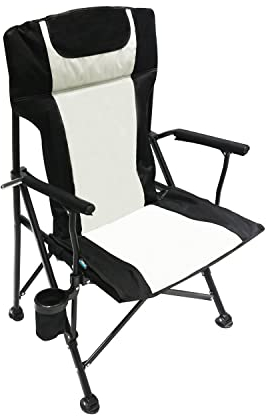 Homecall 30019 Stuhl, Schwarz/Creme, Hohe Rückenlehne