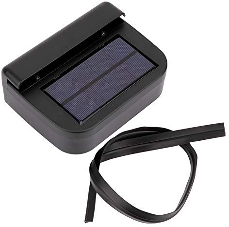 KIMISS Solar Auto Ventilator für Universalfahrzeuge - Solarbetriebener Ventilator für frische Luftzirkulation im Auto mit Kühlung und Entgiftung