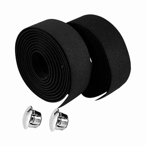 Fahrradlenker Wrap 2PCS mit 2 Lenkerstopfen Fahrrad Fahrradgriff Reflektierendes Band für Rennrad