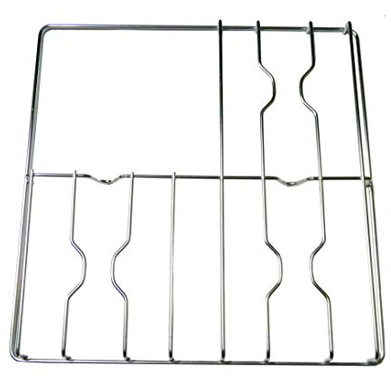 Smeg Griglia in filo cromato colore inox 478 x 450 mm. per cucina piano cottura 3 fuochi a gas con piastra elettrica - F5308