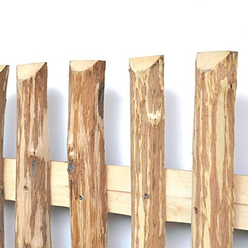 BooGardi Zaunlatten aus Haselnuss · 24 Größen · Zaunbretter 7-9 cm x 200cm · Holzlatten zum Selbstbauen von Holzzaun Lattenzaun Staketenzaun