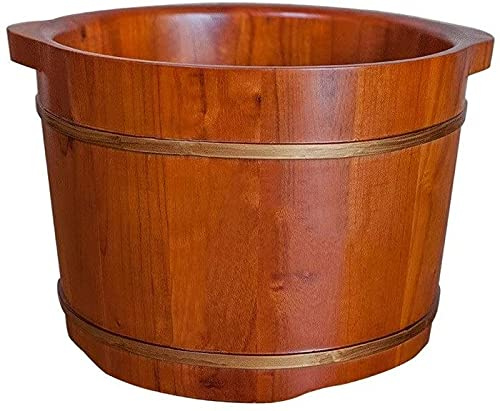 Foot Tub Wooden Foot Basin Household Gift Foot Soaker Tub,Wooden Foot Soak Sauna Foot Tub, Massage, Spa, Sauna, SoakHandmade Wooden Footbath Tubs,Foot Bath Wooden Bucket Foot Spa,Sauna Accessories Hou