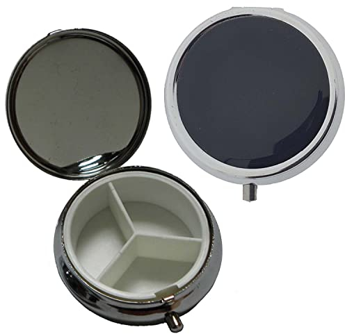 Pillendose unifarben Schwarz