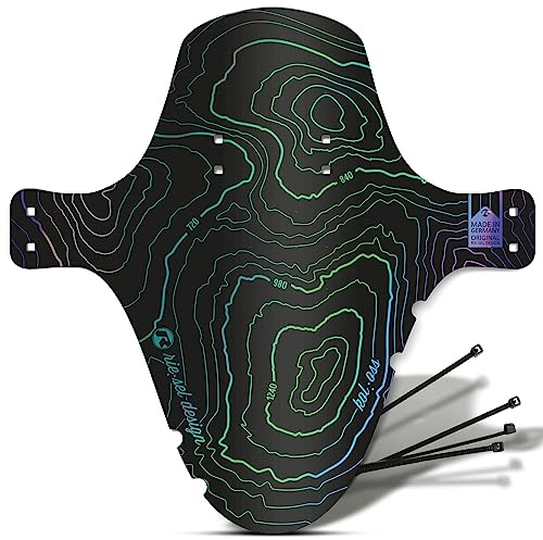 Riesel Design - MTB Schutzblech – XL Mudguard Kol:OSS für Mountainbikes | XL MTB Schutzblech inkl. Kabelbinder - Mountainbike Schutzblech als Spritzschutz für Radgrößen 26-29 Zoll Made in Germany