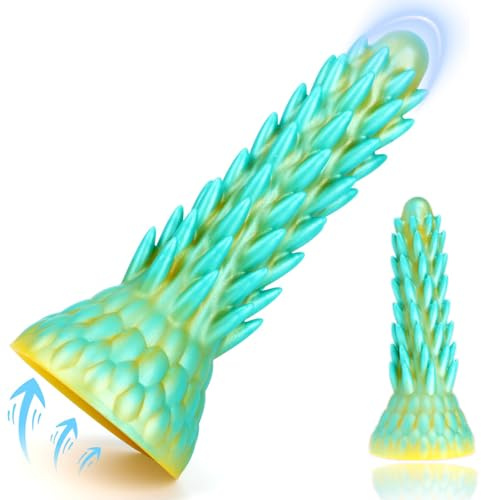 Godemichet Monstre 20 cm Nœud Tentacule, Godemichets Anaux en Silicone Fantasy avec Ventouse, Dragon Dildo Stimulation Point G & Prostate, Jouet Intime pour Homme Femme, Plug Anal