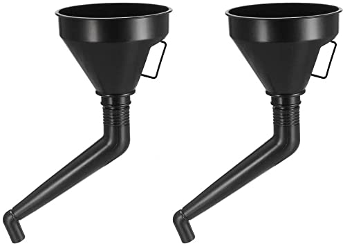 XYWHPGV 2pcs Kraftstofftrichter 6 Zoll Universal Kunststoff Auto Motorrad Tanken Benzin Motoröl Trichter mit Filter - Schwarz(9a538 3e062 b7c39 88389 a40b8 ad824