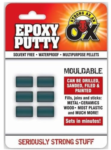 Zopper Epoxy Putty for Leak Repair Waterproof Multipurpose Mouldable Hard and Fast Fills for Quick Fixes Solvent Wood, Metal, Ceramic, Plastic Sets Steel Hard in 10 Minutes (Set of 6)