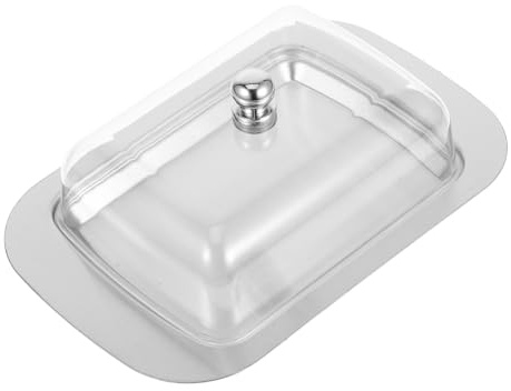 ULTECHNOVO Mantequillera De Acero Inoxidable Recipiente Para Almacenamiento De Mantequilla Organizador De Refrigerador
