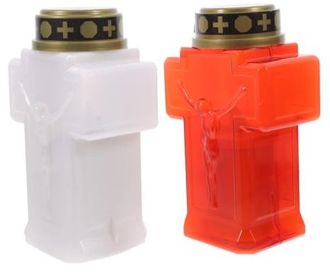 Ciieeo Luz Para Tumba Vela Electrónica Decorativa Lámpara De Jardín Oración Sin Eterna