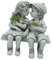 F Fityle Boy And Girl Kissing Statue Garden Decoration Valentine Reg Resin Ornament Seduto in panchina per la Banca da Fattoria Festival Home
