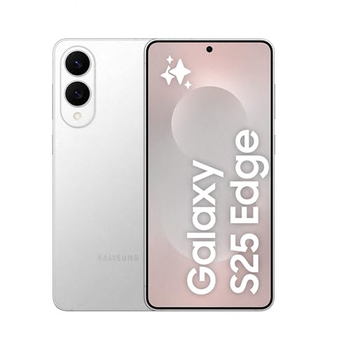 Samsung Galaxy S25 Edge 512GB Teléfono Móvil Fino con IA, Galaxy AI, 12GB RAM, Cámara 200MP, Batería Larga Duración, Garantía del Fabricante 3 Años + 1 Extra, Color Titanio Plata (Versión Española)