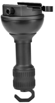 Sunwayfoto TAP-75LDC - Adattatore semisfera livellante da 75 mm + leva dua/morsetto di bloccaggio a vite per treppiedi per video bowl manico lungo + gancio per sacco di sabbia