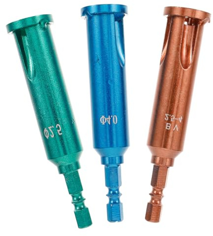 DIYEAH 3 series Pelacables Universal Herramienta Redonda Para Pelar Cables Taladro Eléctrico Acero Inoxidable 3 piezas*3