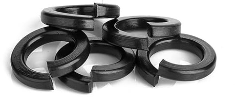 Rondella elastica nera, rondella elastica divisa da 20 pezzi,acciaio al carbonio di grado 8,8, guarnizione elastica con rondella elastica con rivestimento nero,anello di guarnizione for bulloni M2-M36